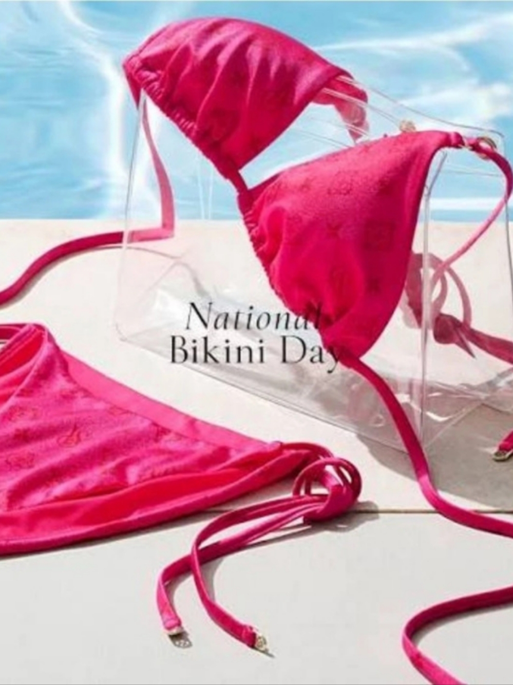 NEW IN BAG Victoria's Secret The BagKINI String Bikini Set Pink Bikini